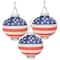Beistle 8" Pre-Lit Patriotic Light-Up Paper Lanterns, 3ct.